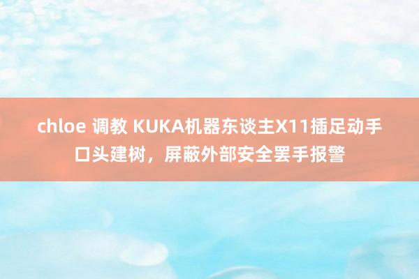 chloe 调教 KUKA机器东谈主X11插足动手口头建树，屏蔽外部安全罢手报警